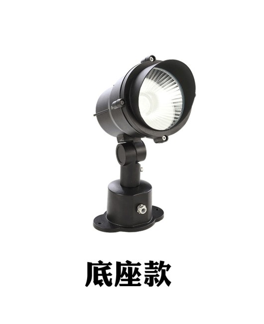 Courtyard LED lawn spotlights, outdoor waterproof lights, garden villa projection lights, COB tree lights, plug-in lights, tree lights