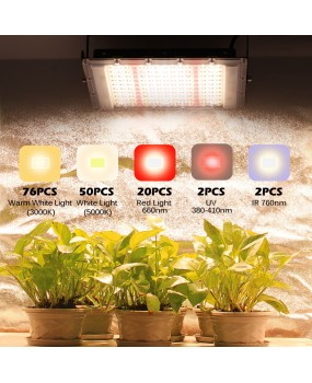 Private cross-border new product 300W plant growth light full spectrum 380-840nm solar light Growth light