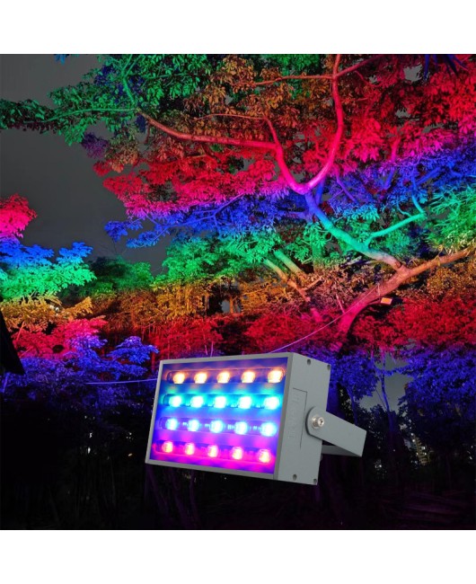 LED Rainbow Tree Light Outdoor Waterproof Outdoor Engineering Landscape Tree Light Spotlight