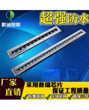 LED Underground Light Bar Square 3W12W24W Linear Underground Light Wall Washing Light Landscape Light Long Underground Light