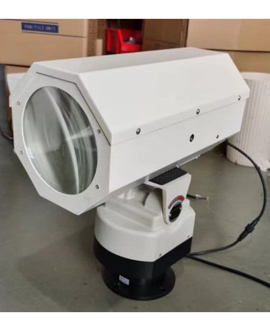 DC24V searchlight remote control for large cargo ships in navigation, yacht rotation, 220V long-range LED projection spotlight for ships