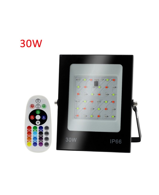 Cross border New Product Park Landscape 200W Colorful RGB Projection Light with Remote Control 100W Color Changing LED Flood Light