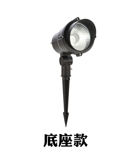 Courtyard LED lawn spotlights, outdoor waterproof lights, garden villa projection lights, COB tree lights, plug-in lights, tree lights