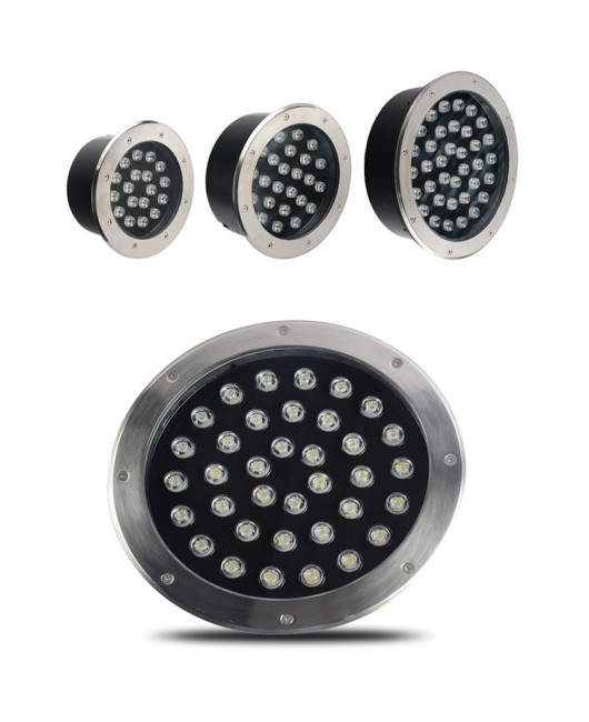 304 stainless steel LED underwater buried light 12v24V embedded pool spotlight RGB rainbow fountain light