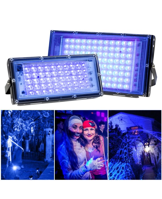 Cross border 395nm UV projector, UV curing lamp, fluorescent party stage lamp, black light drama performance lamp