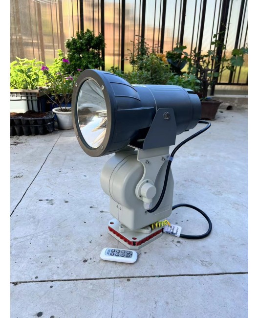 Outdoor remote marine prison xenon wireless remote control searchlight automatic rotation ultra long range strong light waterproof
