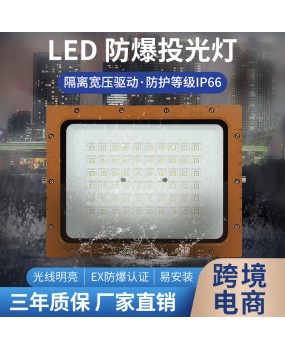 LED explosion-proof lamp maintenance free floodlight 50W100W gas station warehouse tunnel explosion-proof lamp floodlight