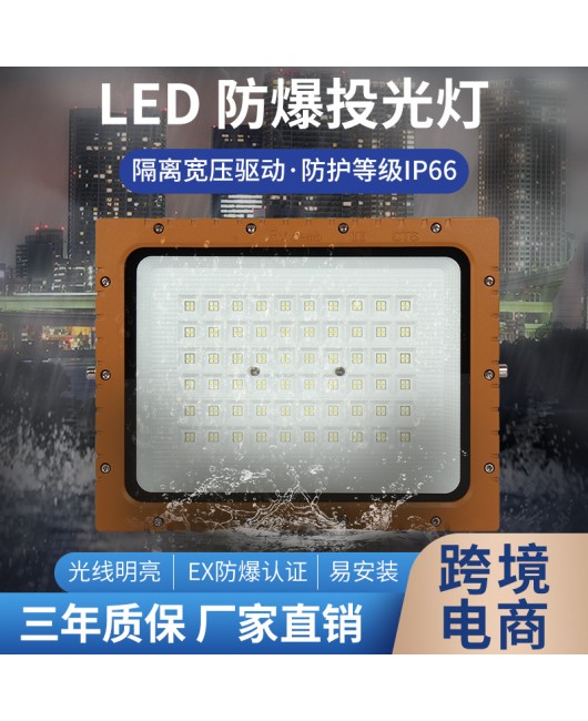 LED explosion-proof lamp maintenance free floodlight 50W100W gas station warehouse tunnel explosion-proof lamp floodlight