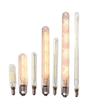 Edison LED bulb E14 screw retro long tube imitation tungsten filament lamp creative bulb T125 T225 T300