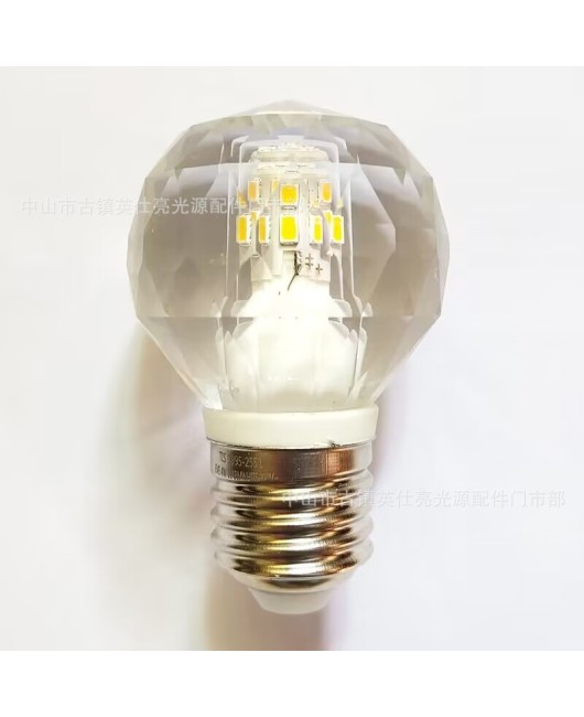 K5LED Crystal Light Bulb E14 Diamond Small Screw Mouth Crystal Light Bulb Modern Living Room Dining Room Bedroom Light Dimming Light Source