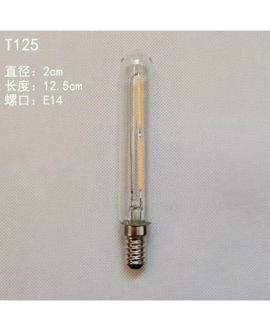Edison LED bulb E14 screw retro long tube imitation tungsten filament lamp creative bulb T125 T225 T300