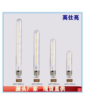 Edison LED bulb E27 screw retro long tube imitation tungsten filament lamp creative bulb T125 T225 T300