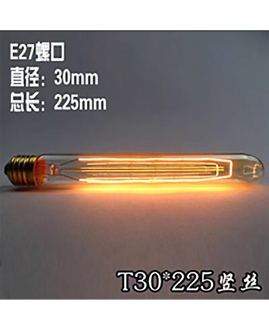 Edison retro light bulb ST64 decorative art incandescent lamp tungsten filament lamp E27 retro 40w T tube Dragon Ball Bubble