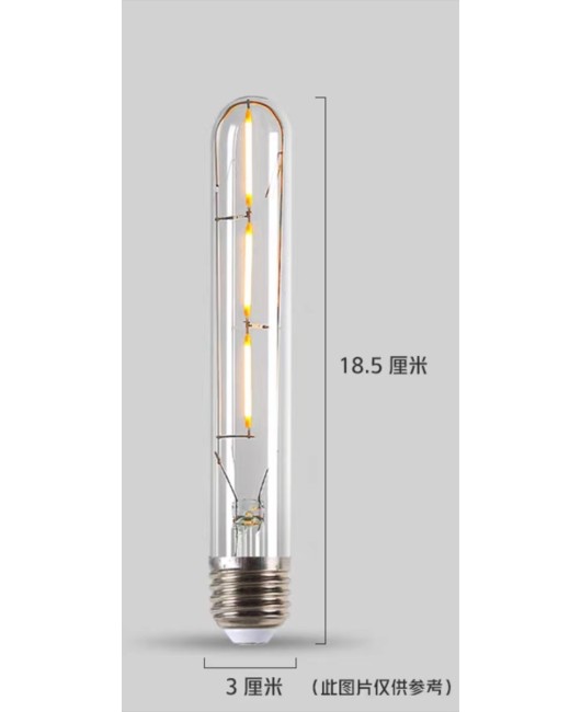 Edison LED bulb E27 screw retro long tube imitation tungsten filament lamp creative bulb T125 T225 T300