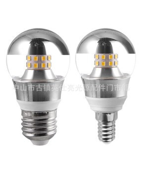New LED Ball Bubble Lamp Love Atmosphere Decorative Desk Lamp e27E14 Half Reflected Luminous Electroplating Light Bulb Wholesale