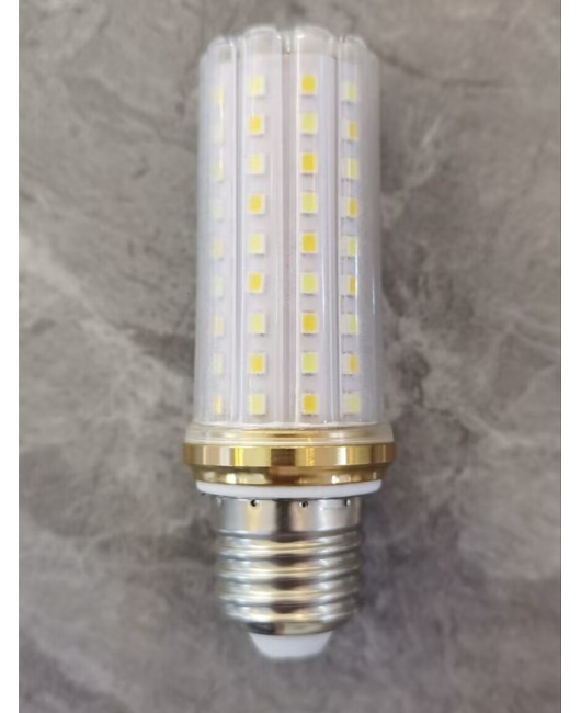 LED bald strong light bulb tri color dimming 12W 16W corn light E14 E27 constant current flicker free screw mouth bulb