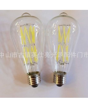 Edison bulb ST64 led2w4w6w8w12w16w bulb filament lamp imitation tungsten retro bulb