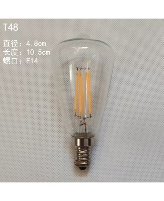 Edison LED bulb E14 screw retro long tube imitation tungsten filament lamp creative bulb T125 T225 T300