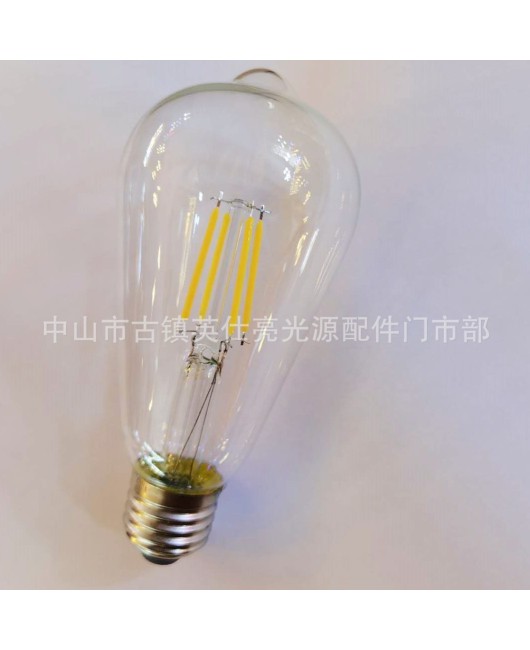 Edison bulb ST64 led2w4w6w8w12w16w bulb filament lamp imitation tungsten retro bulb