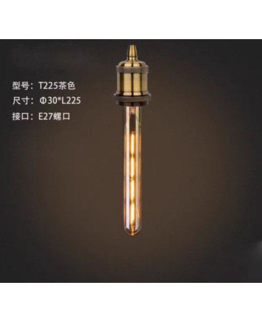 Edison LED brown light bulb C35 G45 amber retro nostalgic imitation tungsten filament lamp 4W6W brown warm light