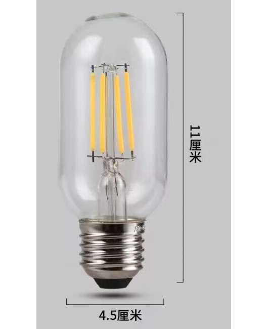 3v5v12v24v low-voltage LED bulb E27 bulb E14 dimming DC warm light imitation tungsten wire st64 light source