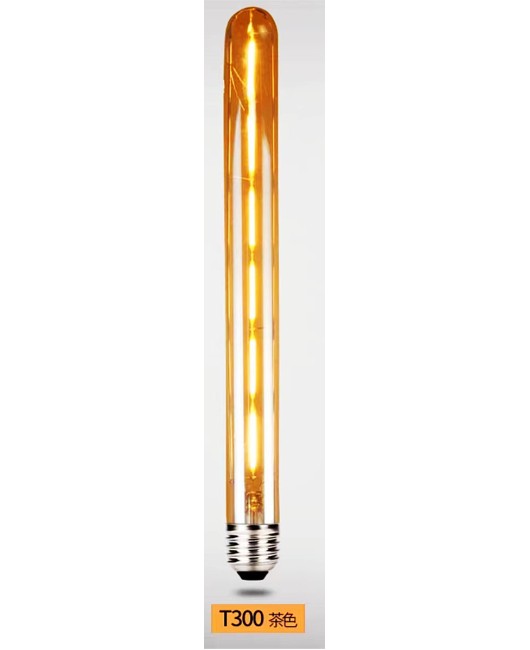 Edison LED bulb E27 screw retro long tube imitation tungsten filament lamp creative bulb T125 T225 T300