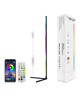 Colorful floor lamp, floor standing atmosphere lamp, USB corner lamp, pickup lamp, graffiti WIFI rhythm lamp, Bluetooth APP