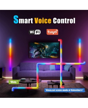 Private model direct sales intelligent splicing lamp DIY network red light illusion atmosphere lamp rhythm pickup e-sports room atmosphere decoration