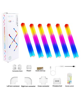 Private model direct sales intelligent splicing lamp DIY network red light illusion atmosphere lamp rhythm pickup e-sports room atmosphere decoration