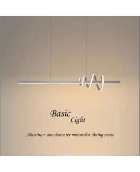 2023 new modern minimalist dining room, living room, bar counter, LED office straight strip pendant light
