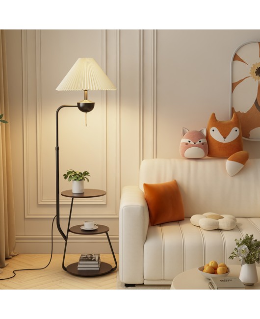 Cream style edge table lamp, floor lamp, living room sofa, storage and decoration lamp, bedroom bedside table lamp, integrated desk lamp, wireless charging
