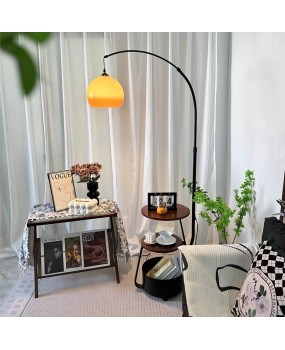 Middle ancient style living room floor lamp, sofa side shelf decoration, retro study, master bedroom, bedside table, integrated desk lamp