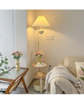 Cream style edge table lamp, floor lamp, living room sofa, storage and decoration lamp, bedroom bedside table lamp, integrated desk lamp, wireless charging