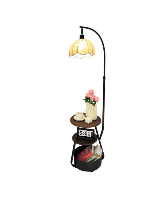 Bedroom bedside floor lamp French retro living room sofa side decorative atmosphere lamp antique style storage desk lamp
