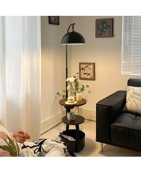 Nordic cream style floor lamp, simple and modern living room, study room, bedroom, bedside lamp, shelf, creative vertical desk lamp