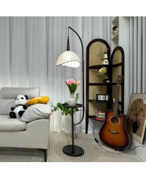Middle ancient style floor lamp, living room sofa, wabi sabi style, high-end feeling, study, bedroom, integrated atmosphere, bedside lamp