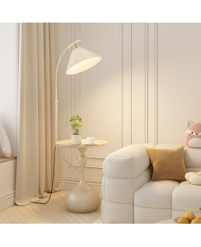 Cream style storage rack, floor lamp, living room sofa, coffee table lamp, internet famous creative pleated bedroom headboard, upright desk lamp