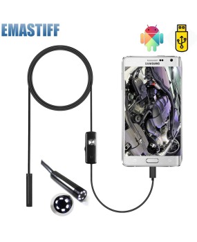 7mm endoscope camera flexible IP67 waterproof micro USB industrial endoscope camera computer Android phone