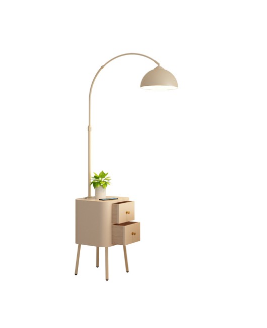 Cream style fishing lamp, floor lamp, living room sofa edge, 2024 new bedroom bedside table integrated vertical table lamp