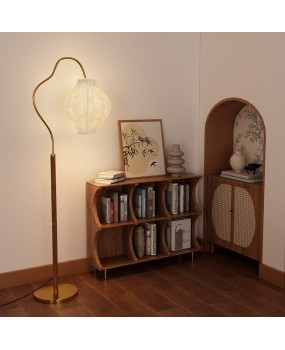 French Nanyang retro style floor lamp, living room sofa, fishing lamp, atmosphere lamp, high-end American vintage internet red light
