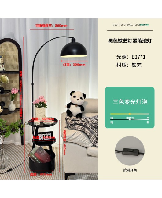 American retro floor lamp, living room sofa side display, antique style bedroom bedside table lamp integrated
