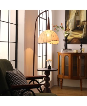 Middle ancient style floor lamp, living room sofa, wabi sabi style Zen high-end feeling, bedroom, study, storage atmosphere, bedside lamp