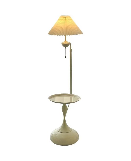Cream style floor lamp, living room sofa, several shelves for decoration, atmosphere lamp, bedroom bedside table, integrated desk lamp