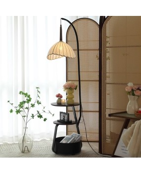 Floor lamp, American retro style, living room sofa, atmosphere, coffee table lamp, bedroom bedside table, integrated atmosphere, floor lamp