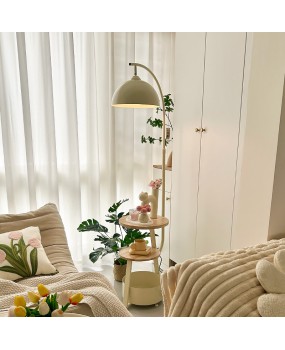 Nordic cream style floor lamp, simple and modern living room, study room, bedroom, bedside lamp, shelf, creative vertical desk lamp