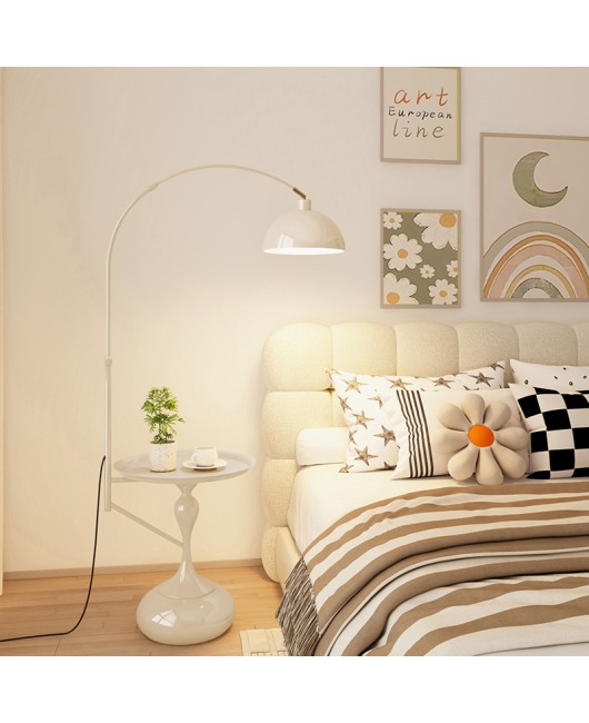 Cream style edge, several floor lamps integrated, living room sofa, bedroom bedside table lamp, storage rack, decorative atmosphere