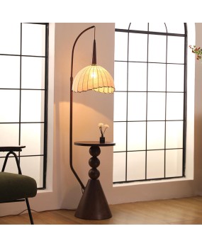 Middle ancient style floor lamp, living room sofa, wabi sabi style Zen high-end feeling, bedroom, study, storage atmosphere, bedside lamp