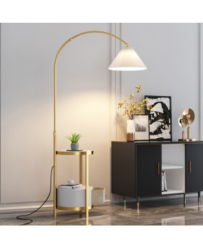 Hundred fold floor lamp, living room sofa, coffee table, fishing lamp, Nordic minimalist light luxury bedroom bedside table, upright desk lamp