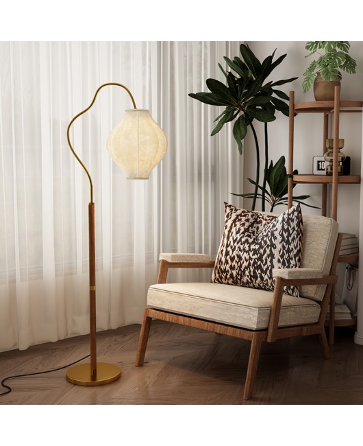 French Nanyang retro style floor lamp, living room sofa, fishing lamp, atmosphere lamp, high-end American vintage internet red light