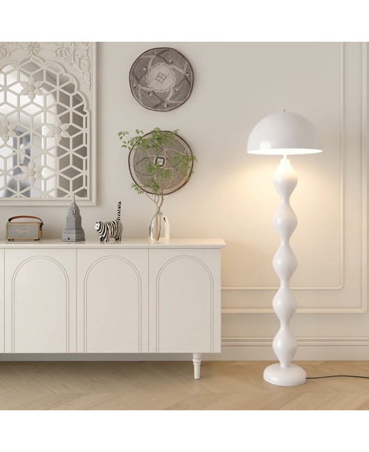 Middle ancient style mushroom floor lamp Nordic minimalist cream style living room sofa side exhibition hall designer decoration lighting fixture
